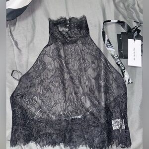 Retrofete Violet Lace Top